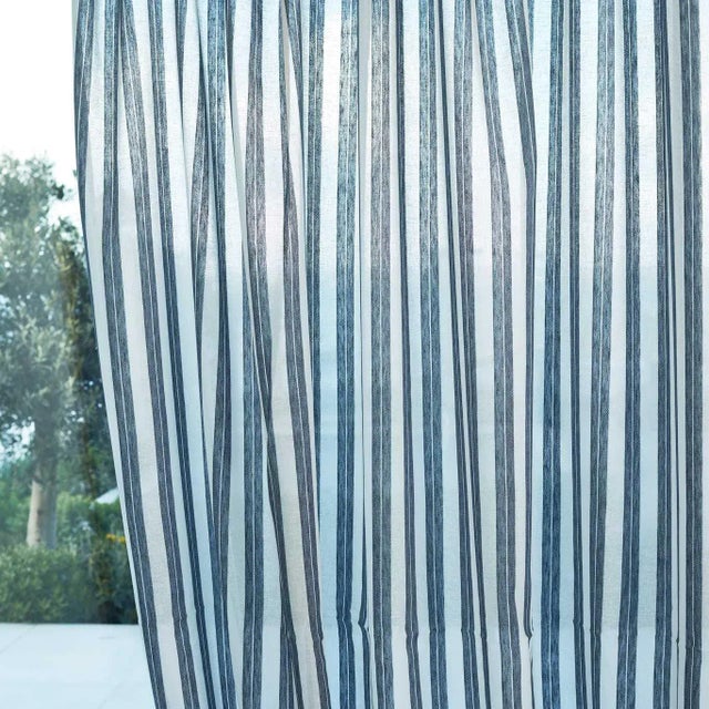Harlequin Himmel Fabric in Denim - a Sample For Sale
