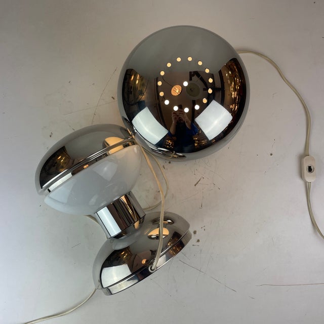 1970s Space-Age Diabolo Table Lamp by Reggiani, Italy, 1970s For Sale - Image 5 of 17