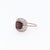 2020s 1.8Ct Rhodolite Ring With Earth Mined Diamonds: Solid 14k Gold, Cushion Cut 6mm, Size 6.75 For Sale - Image 5 of 8