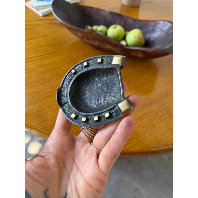 Brutalist Brutalist Horseshoe Ashtray in Bronze, 1950s For Sale - Image 3 of 18