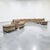 Mid-Century Modern 1970s Serpentine Sectional Sofa With Brass Feet For Sale - Image 3 of 11