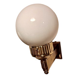 Astoria Brass and Glass Wall Light by Josef Hoffmann For Sale