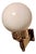 Astoria Brass and Glass Wall Light by Josef Hoffmann For Sale