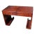 Elm Burl Writing Desk / Dazzling, Intense Elm Burl For Sale