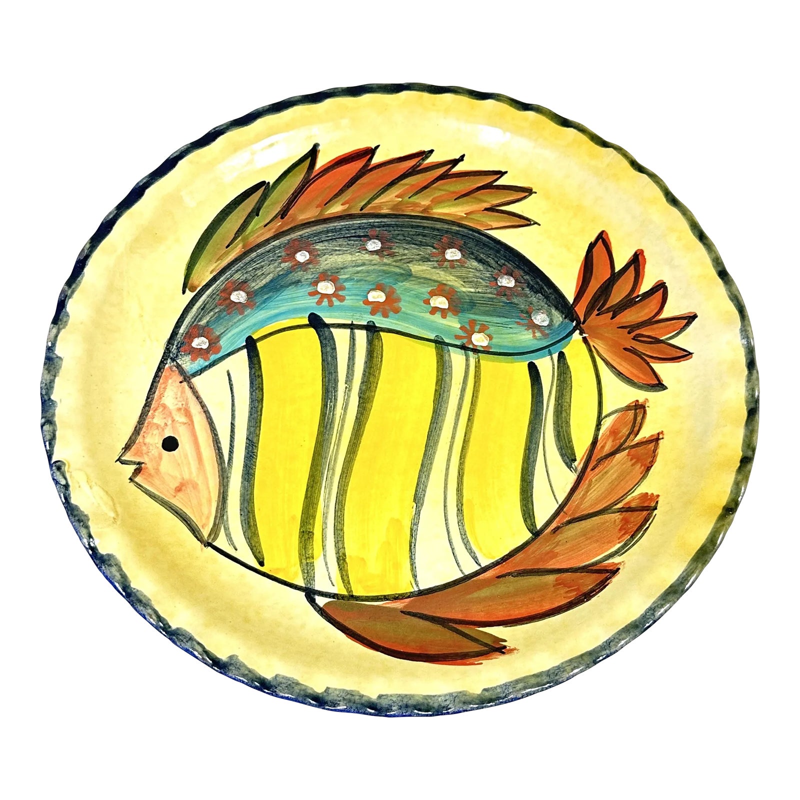 Vintage Italian Fish Plate Chairish