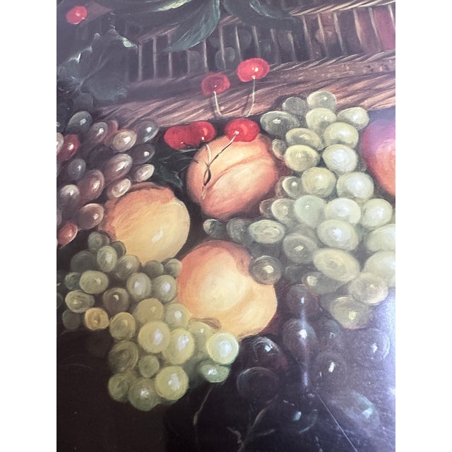 1990s 1990s Ian Logan London English Tole Serving Tray 22" X 17" Painting by Mimi Roberts For Sale - Image 5 of 18
