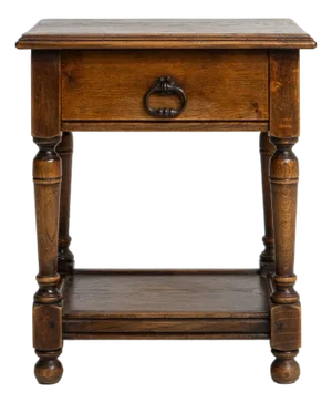 Oak Side Table In Original Patina