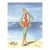 1947 Mid-Century French Summer Beach Fashion Print For Sale