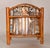 Wood 1950s Chinoiserie Bamboo Hand-Crafted Magazine Rack Newspaper Stand For Sale - Image 7 of 17