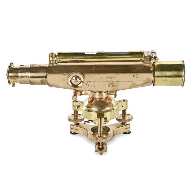 Gold English Theodolite from Stanley For Sale - Image 8 of 8