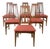 1960s Young Manufacturing Walnut High-Back Dining Chairs – Set of 6 For Sale