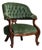 Louis Philippe Accent Chair Green France 19th Century For Sale