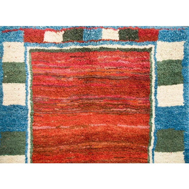 Textile Mid 20th Century Vintage Persian Gabbeh Rug For Sale - Image 7 of 13