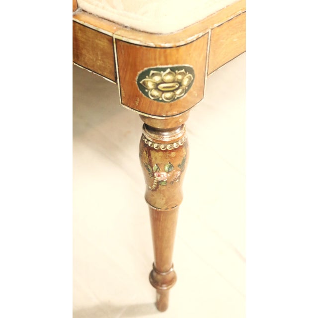 English Edwardian Period Oval Back Settee For Sale - Image 6 of 14