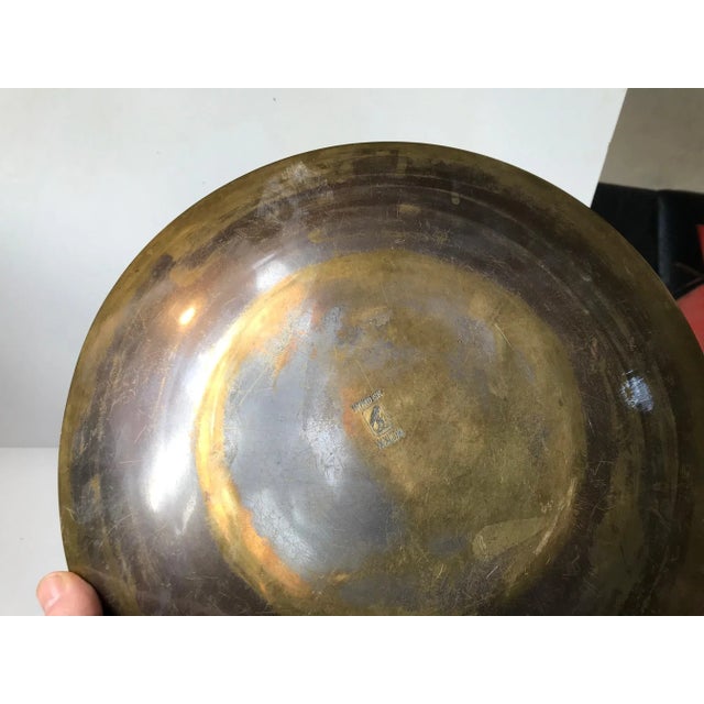 Art Deco Bronze Bowl by N. Dam Ravn for Nordisk Malm, 1930s For Sale - Image 6 of 12