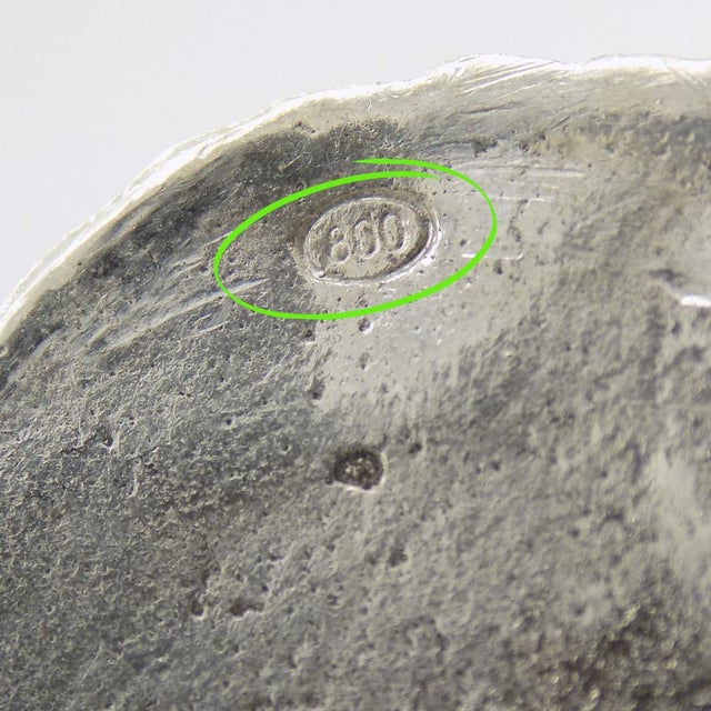 Silver Large Vintage Italian Handmade Silver Crab-Shaped Box, 1950s For Sale - Image 8 of 13