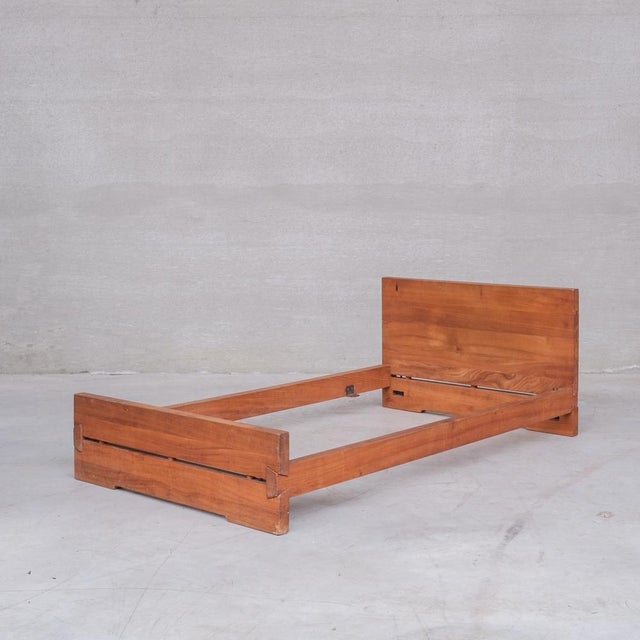 Mid-Century L02A Single Bed in Elm by Pierre Chapo For Sale - Image 13 of 13