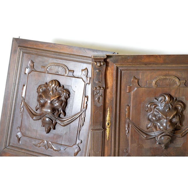 Antique Carved Wooden Wall Panels, 19th Century, Set of 2 For Sale - Image 11 of 12