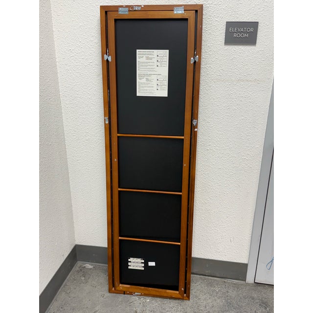 Threshold Wood Floor Mirror For Sale - Image 12 of 12