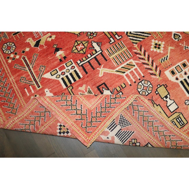 Pictorial Moroccan Rug no. j5195 For Sale In New York - Image 6 of 11