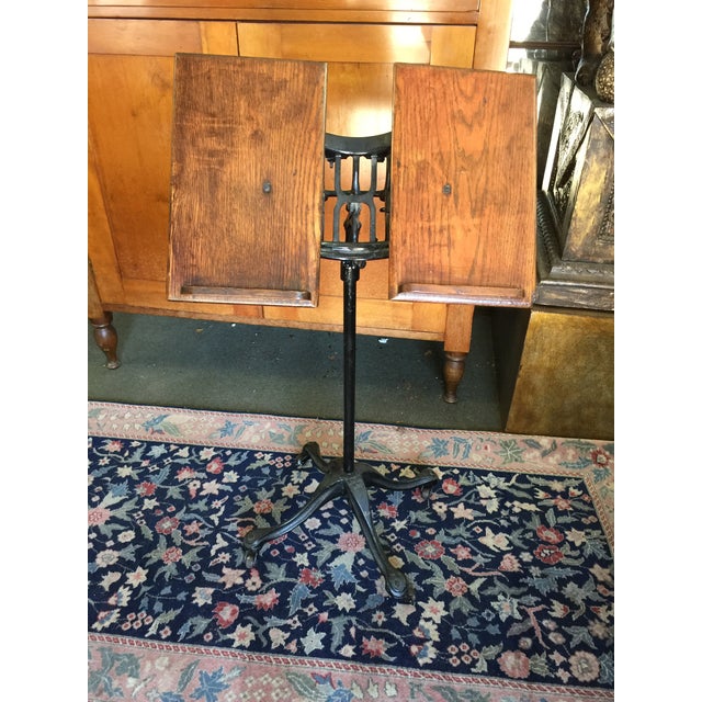 Antique Cast Iron Dictionary Stand Chairish