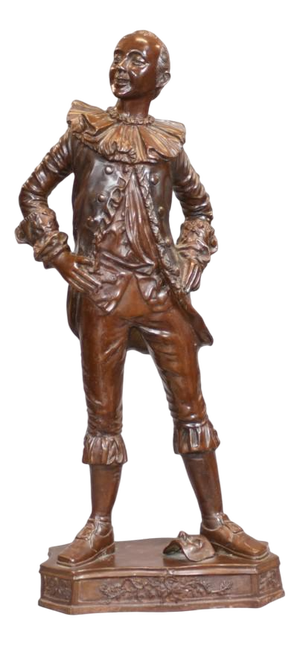 Bronze Actor Statue Shakesperian Classical Elizabethan Thespian Casting