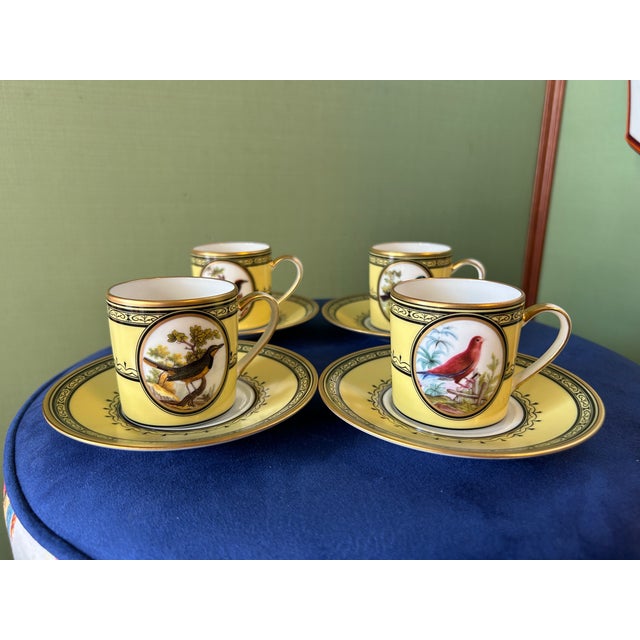 Coffee Cups by Ancienne Manifacture Royale, Set of 4 For Sale - Image 9 of 9