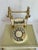 Cream 1970's Deco-Tel Rotary Cream Telephone With Gold Details For Sale - Image 8 of 12