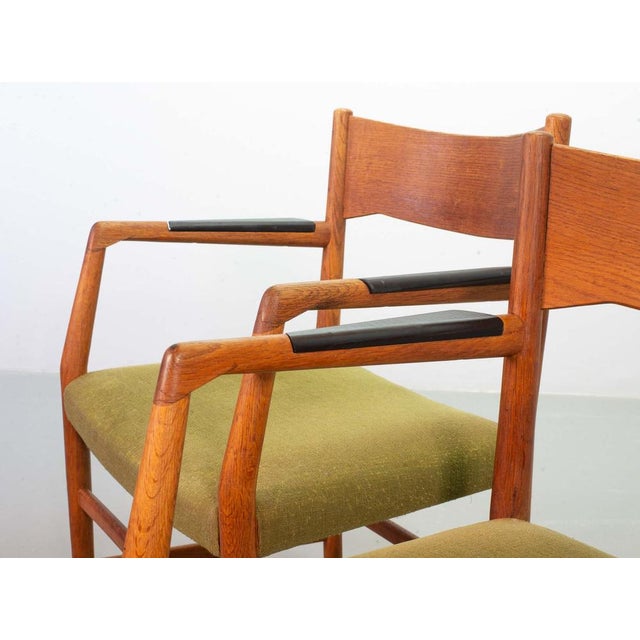 Set of Town Hall Wooden Armchairs by Hans Wegner for Plan Mobler, Denmark, 1947 For Sale - Image 15 of 18