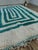 Moroccan Contemporary Teal Green Wool Moroccan Beni Ourain Rug For Sale - Image 3 of 17