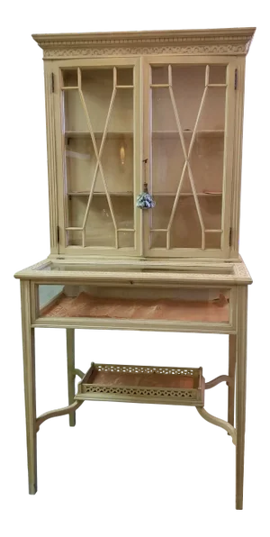 Sheraton Style Painted Vitrine