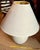 Michael Taylor 1980s Postmodern Sculptural Plaster Table Lamp in Blush Cream For Sale - Image 4 of 4