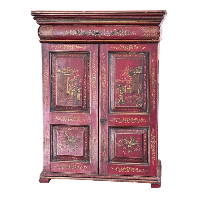 Late 18th Century George III Chinoiserie Cabinet For Sale