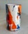 Contemporary Stories of Italy Murano Nougat Orange and Blue Glass Vase For Sale - Image 3 of 8