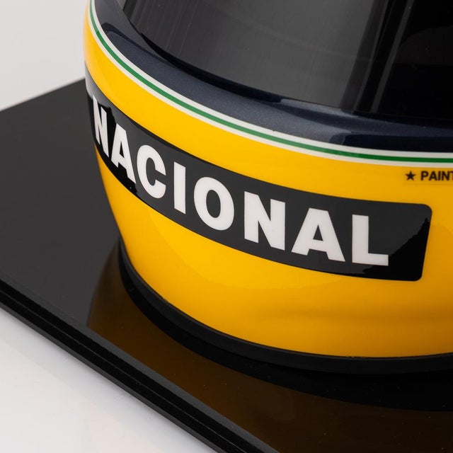 Ayrton Senna F1 1994 Edition Racing Helmet Replica by Sid Mosca, 2010s For Sale - Image 14 of 18