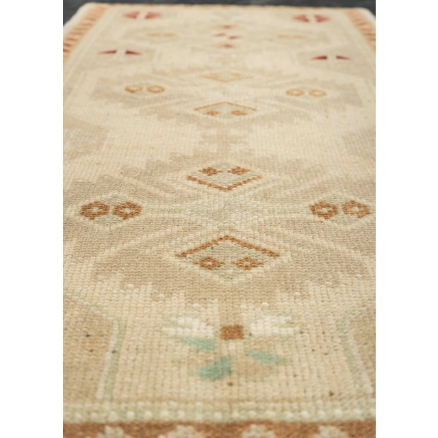 Turkish Turkish Mini Rug Oriental Hand Knotted Vintage Rug 1'10" x 2'10" #21045 For Sale - Image 3 of 8
