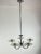 Italian Five-Light Metal and Glass Chandelier, 1940s For Sale - Image 12 of 12