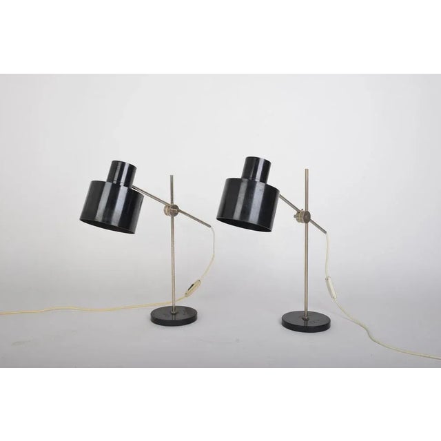 Black Mid-Century Adjustable Desk Lamps by Jan Suchan for Elektrosvit, 1960s, Set of 2 For Sale - Image 8 of 8