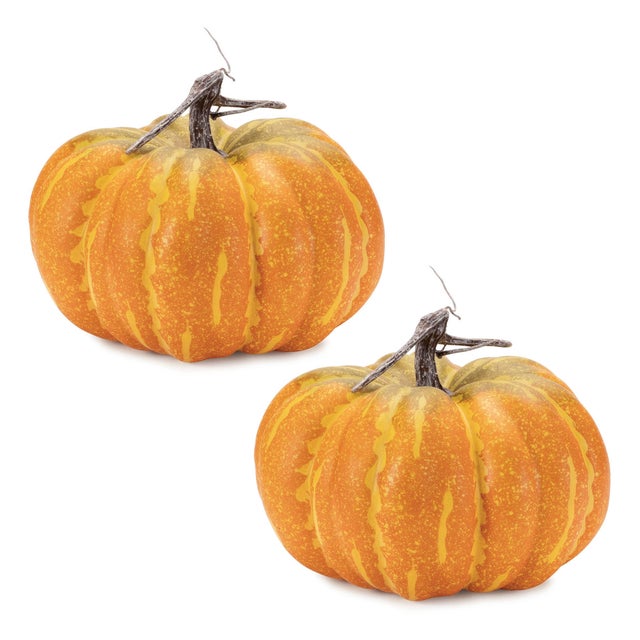 Infuse your home with the warmth and charm of fall with this Foam Pumpkin Decor set. Featuring rich orange and yellow...