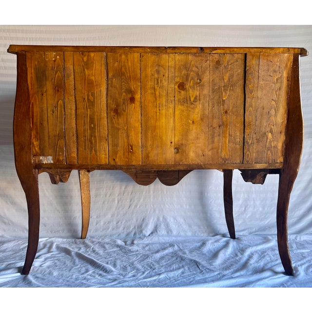 19th Century Marquetry Bombe Commode Chest For Sale - Image 4 of 9