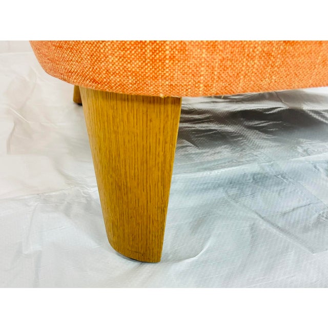 Contemporary Orange Tweed Lounge Chair by Decca Furniture LTD For Sale - Image 10 of 18