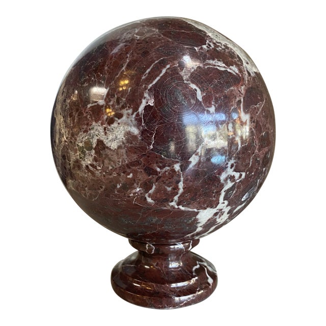 1980 Vintage Italian Paper Weight in Black Marquina Marble For Sale