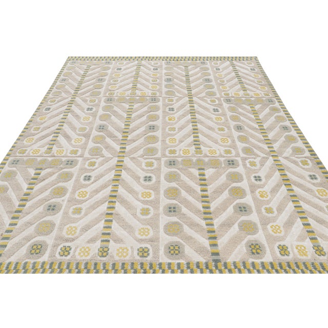 Not Yet Made - Made To Order Rug & Kilim’s Scandinavian Style Rug in Off-White and Beige Geometric Patterns - 10x14 For Sale - Image 5 of 8