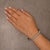 Early 21st Century .925 Sterling Silver 1/2 Cttw Diamond Double Row S-Link Bracelet (I-J Color, I2-I3 Clarity) - 7.5" Inches For Sale - Image 5 of 6