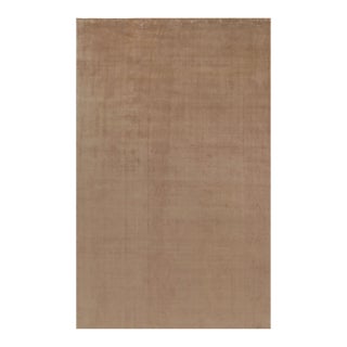 Rug & Kilim’s Oversized Contemporary Textural Rug in Beige-Brown Tones - 10x16 For Sale