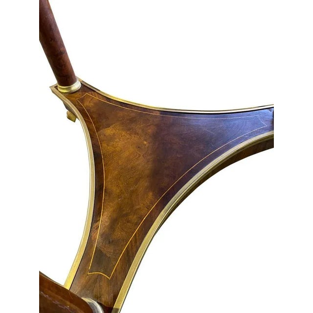 French Empire Table with Round Marble Top, 19th Century For Sale - Image 14 of 16