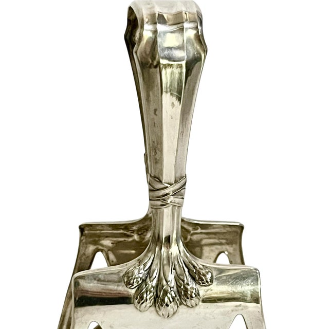 Early 20th Century French Silver-Plated Asparagus Serving Tongs For Sale - Image 10 of 10