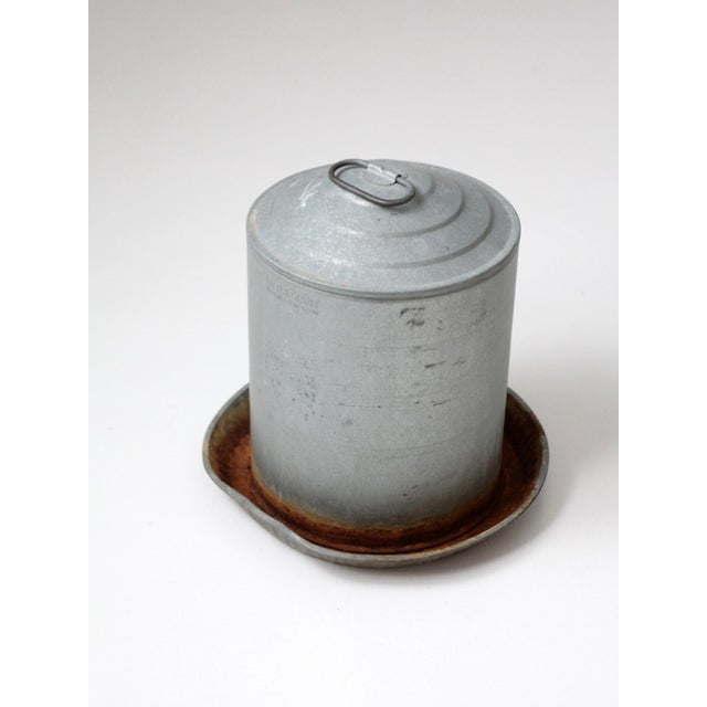 Vintage Galvanized Chicken Feeder For Sale - Image 12 of 14