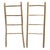 Contemporary Organic Modern Teak Raw Wood Display Ladder For Sale - Image 3 of 5