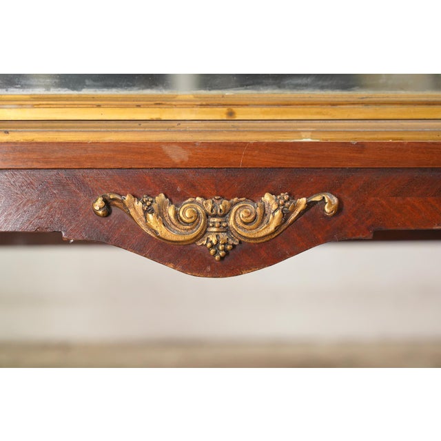 Transparent Vintage European Brass & Glass Vitrine Display Cabinet For Sale - Image 8 of 12